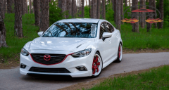 Капот "SkyActivSport" var №1 (с глухими жабрами) для Mazda 6 (2013-н.в.)