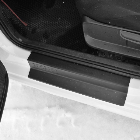 Накладки в проем дверей (4 шт) (ABS) Volkswagen Polo седан (2015-2020 г.в.) купить недорого с доставкой в Екатеринбург