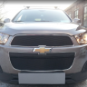 Защита радиатора "Standart" Chevrolet Captiva рестайлинг (2013-2015) чёрная купить недорого с доставкой в Екатеринбург