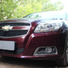 Защита радиатора "Standart" Chevrolet Malibu (2012-2015) чёрная купить недорого с доставкой в Екатеринбург