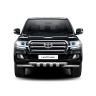 Защита переднего бампера двойная с зубьями d63/63мм (НПС) Toyota Land Cruiser 200 (2014-н.в.) купить недорого с доставкой в Екатеринбург