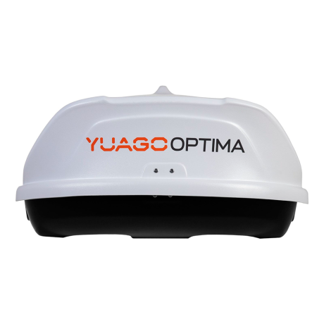 Автобокс YUAGO OPTIMA (тиснение) (EuroLock), белый, 390л купить недорого с доставкой в Екатеринбург
