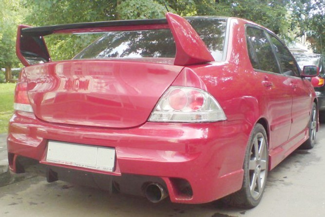 Спойлер высокий стиль "EVO" var №1 для Mitsubishi Lancer IX 2003-2009 купить недорого с доставкой в Екатеринбург