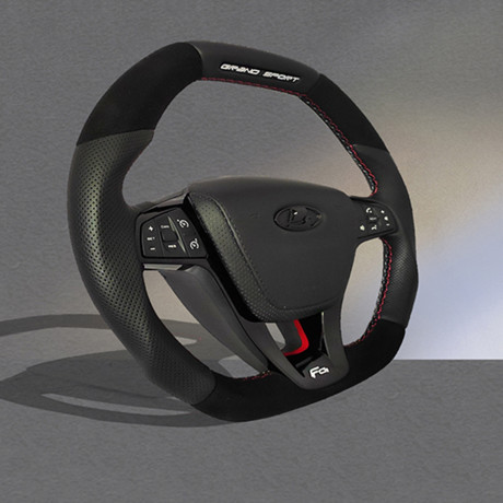 Анатомическое рулевое колесо Grand Sport со вставками из алькантары для L@DA Vesт@, X-ray, L@ЯGUS FL купить недорого с доставкой в Екатеринбург