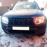 Решетка радиатора "Кибер стиль" (под покраску, чернуха) для Renault Duster (2010-2020) купить недорого с доставкой в Екатеринбург