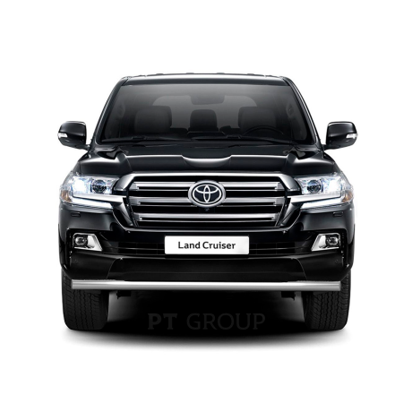 Защита переднего бампера одинарная d63мм (НПС) Toyota Land Cruiser 200 (2014-н.в.) купить недорого с доставкой в Екатеринбург