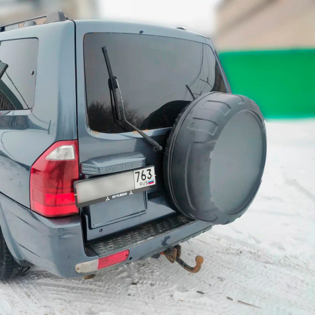 Колпак запасного колеса (Абс шагрень, закрытый) для Mitsubishi Pajero 3 купить недорого с доставкой в Екатеринбург