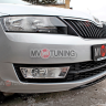 Спойлер переднего бампера (под покраску) для Skoda Rapid (2012-н.в.) купить недорого с доставкой в Екатеринбург