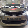 Защита радиатора "Standart" Chery Bonus, Very (2011-2016) чёрная купить недорого с доставкой в Екатеринбург